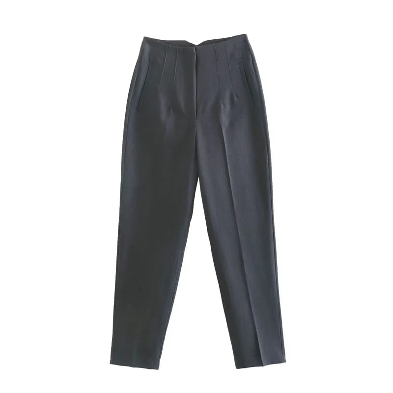 Tailored Pleat High Waist Pants (Pack of 2)