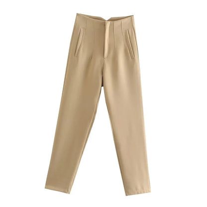 Tailored Pleat High Waist Pants (Pack of 2)