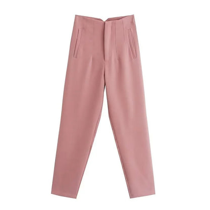 Tailored Pleat High Waist Pants (Pack of 2)