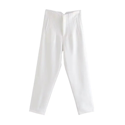 Tailored Pleat High Waist Pants (Pack of 2)